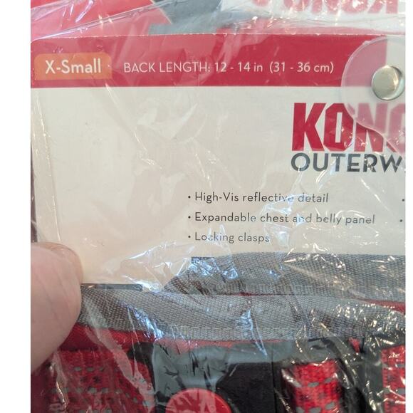 NEW Kong Dog Rip Stop Blanket Coat Jacket Water Resistant Fleece Size XS RED - Picture 8 of 8